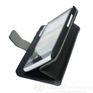 Zubehör Für HTC One X Leder Brieftasche Schutzhülle Tasche Mit