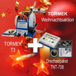  TORMEK T3   Nassschleifmaschine + TNT 708   Drechselpaket