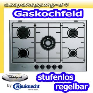 WHIRLPOOL AKT 709 IX EDELSTAHL GASKOCHFELD by BAUKNECHT GAS KOCHFELD