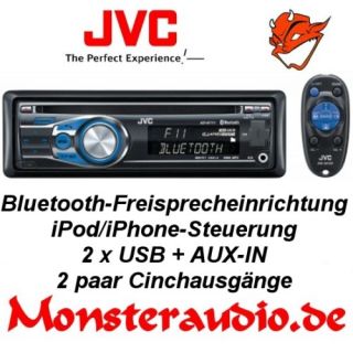 JVC KD R711E CD  2x USB Autoradio Bluetooth Radio