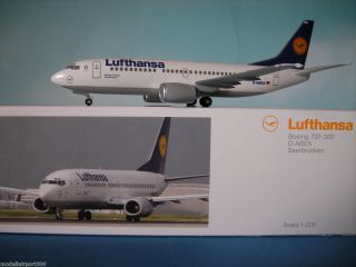 Lufthansa Saarbrücken Boeing 737 300 Hogan 1200 LH 05 +Herpa Wings