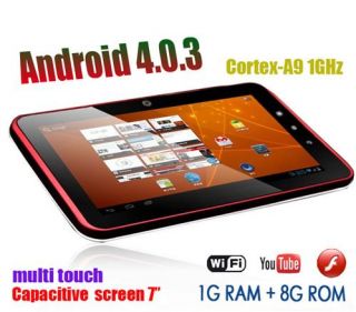 Zenithink 7 Zoll C71 Tablet PC Android 4 0 3 Kapazitiv 8GB Rom 1GB RAM
