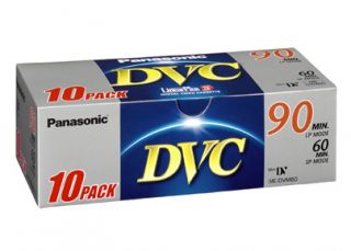 Panasonic miniDV 10er Pack DVM Cassette 90 oder 60 Min.