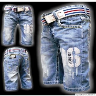 Super Coole Bermuda Jeans Junge JNS LX5006 Gr. 8 16 neu 2012