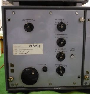 Telefunken EUK 724 HF VHF Empfanger Receiver+Panorama Unit_[T