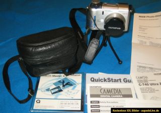 Olympus CAMEDIA C 740 Ultra Zoom 3.2 MP Digitalkamera mit diversen