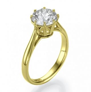 00 Carat D/SI 585 14kt Gold Solitar Brillantring Diamant Ring Wert