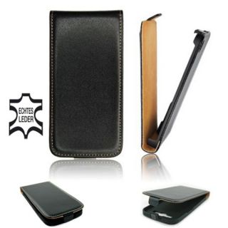 Samsung Galaxy Ace Plus S7500 Leder Hülle Etui Flip case Tasche Slim