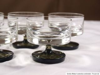 Friedrich Glas 5 Likörschalen Eierlikör mundgeblasen Kristall