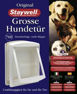Staywell 760 weiß Hundeklappe Hundetür NEU #