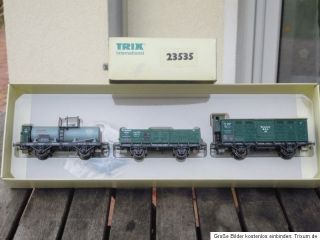 Trix 23535 Güterwagenset Württemberg Ep.1 in OVP, mit KKK ein sehr