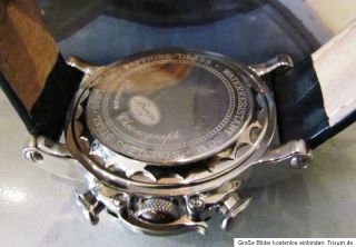 BURAN Poljot 31679 Premium Chronograph Mondphasen Saphirglas russian
