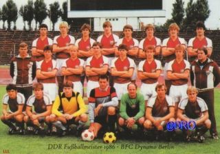 + DDR Fußball Meister 1986 + BigCard #757 + Daten + Fakten +
