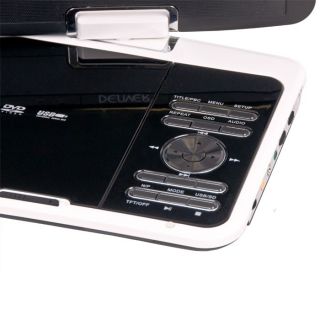 17,8 cm Portabler tragbarer DVD Player LCD Display Mediaplayer USB