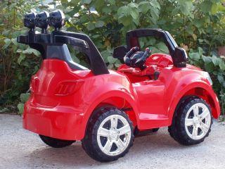 Kinder Elektro Auto mit 6 V Motor in rot, Batteriebetrieben auch mit