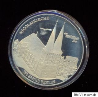 750 Jahre Berlin 3 Sondermünzen, Nicoleikirche, Staatsratgebäude und
