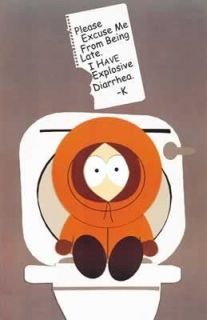 South Park   Kenny on Toilet   Comic TV Poster M93