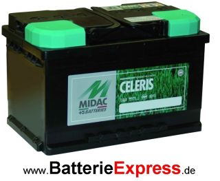 Autobatterie Starterbatterie Midac Celeris 12V 100Ah