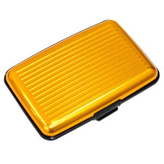 Alu Wallet Farbe Gold aus Aluminium, Kreditkartenetui, Case