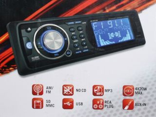  AUTORADIO USB SD AM/FM Tuner DIN1 OVP