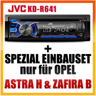 JVC KD R811 Radio+Bluetooth Set für OPEL Astra H/Zafira