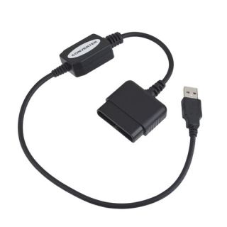 USB Controller Converter Adapter Cable Cord For PC PS2 to PS3