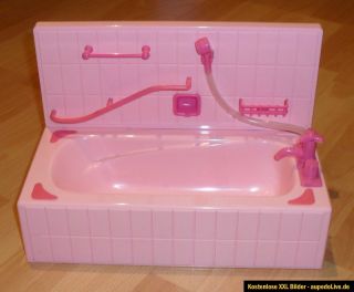Barbie Puppen Badewanne, Badezimmer Dusche – mit Funktion