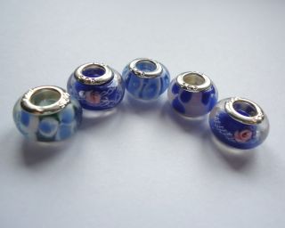 Stück Murano Glas Keramik Edelstein Beads Modulperlen Grossloch