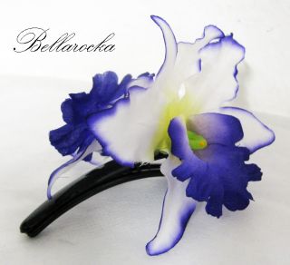 bellarocka purple flower Blüten HAARSPANG rockabilly pin up burlesque