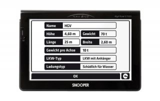 Snooper S7000 Truckmate   LKW / Truck GPS Navigation