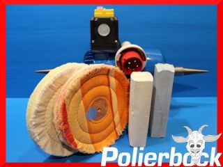 Universal Polierbock 2,2kW + 4 tlg. Polierset (250mm)