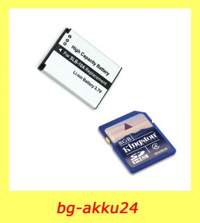 AKKU FÜR SAMSUNG WB850F + 8 GB SDHC Speicherkarte von KINGSTON