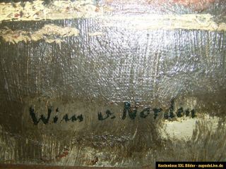 Original Wilhelm Hendrik van Norden Ölgemälde Auf Leinwand Holland