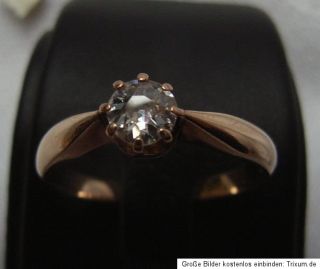 Wunderschöner Brillant Ring Goldring 585 Gold 0,20 Karat Diamant Art