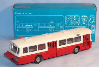 Tekno 851 Scania CR76 Omnibus, 70er Original im OK (16899)