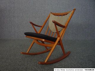 Sehr schöner TEAK Rocking Chair Schaukelstuhl BRAMIN Frank Reenskaug