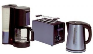 EWT Frühstücksset 3tlg Kaffeemaschine, Blitzwasserkocher, Automatic