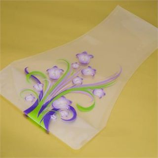 New Magic Folding plastic PVC Purple Flower Vase Recyclable Flexible