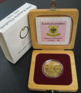 Münze Österreich   Kaiserin Elisabeth Sissi 1998   1000 Schilling 16