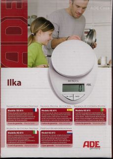Digitale Küchenwaage, Modell KE 873, ADE, Ilka, neu