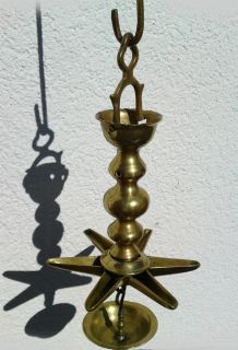 JUDENSTERN SABBATLAMPE NÜRNBERGER ROTSCHMIEDE SHABBATH LAMP JUDAICA
