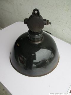 alte Stalllampe Industrielampe Werkstattlampe Art Deco uralt