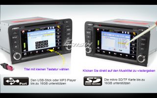 ES883GE 7 HD Autoradio Car DVD Player GPS DVB T iPod BiB Can Bus SWC