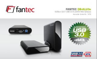 FANTEC DB ALU3e externes Gehäuse USB 3.0 & eSATA