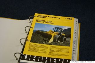 Service Handbuch Radlader Liebherr L 504, L506, L 507, L508, L509