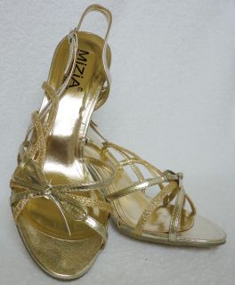 Damen Schuhe gold High Heels Riemchen Pumps Sandaletten gelb 36 37 38
