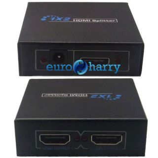 HDMI 1x2 2 Port Splitter v1.3b F PS3 XBOX 360 DVD