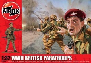 WW2 British Paratroops   14 soldiers (1/32 Airfix model figures 02701