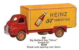 Dinky Supertoy No. 923 Big Bedford Van Heinz (issued 1955–1958