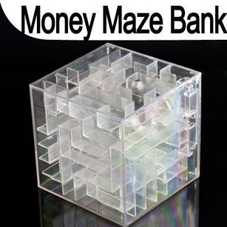 Collectibles Money Maze Bank Saving Coin Gift Box 3D Puzzle Game
